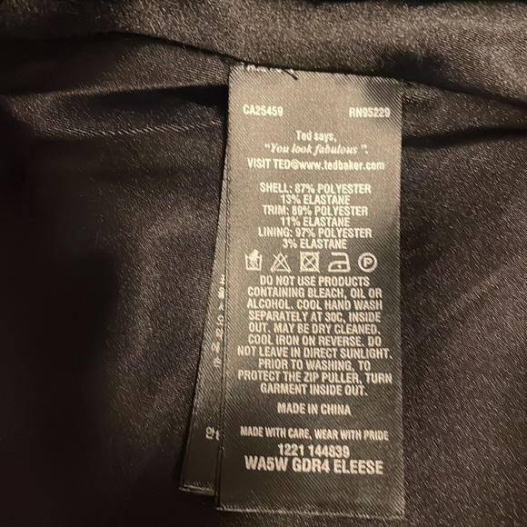 Ted Baker Eleese Mesh Detail Skater Dress - Picture 11 of 11